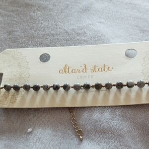 Altar'd State Marble Gray Beaded Necklace